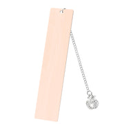 Red Apple Large Bookmark Single Sided Rose Gold