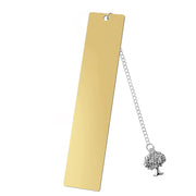 Tree Large Bookmark Single-Sided Bright Gold