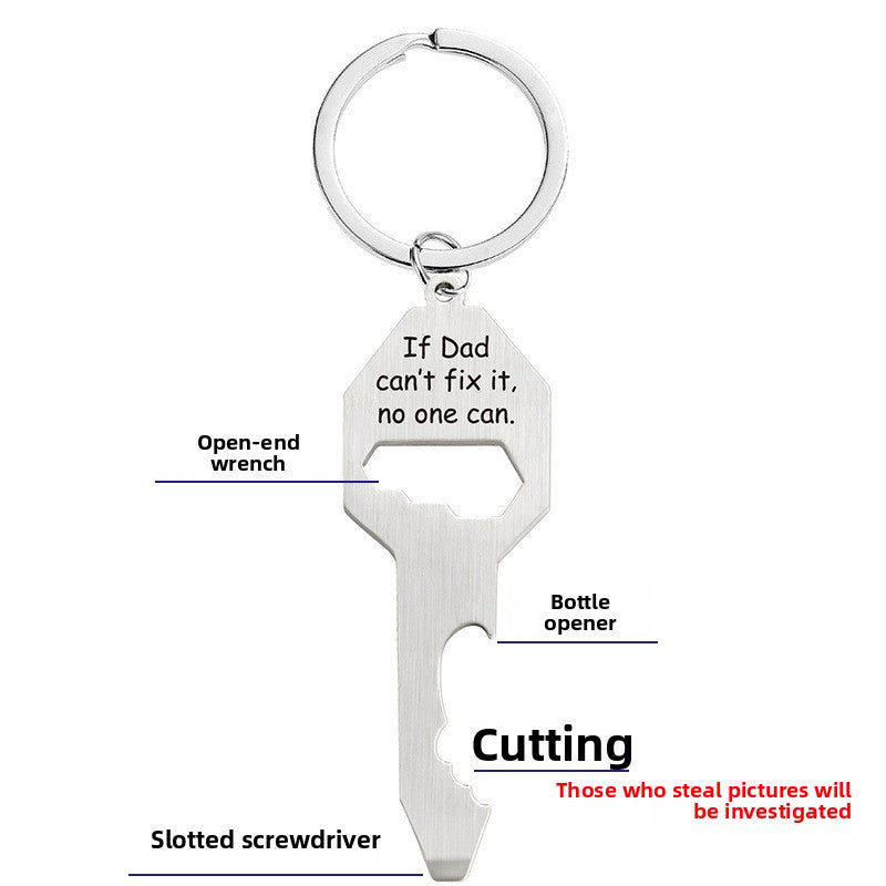 Father's Day Metal Hanging Ornament, Decorative Pendant For Celebration