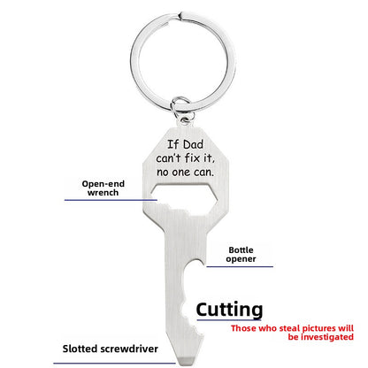 Father's Day Metal Hanging Ornament, Decorative Pendant For Celebration