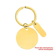 30mm Inner Hole round Small Oval Long Key Ring (Gold Complete Set Assembled)