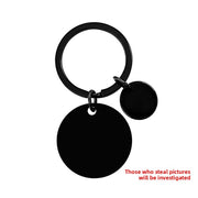 30mm Inner Hole round Small round Key Ring (Black Set Assembled)