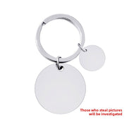 30mm Inner Hole round Small round Key Ring (Silvery Suit Assembled)