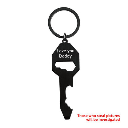 Father's Day Metal Hanging Ornament, Decorative Pendant For Celebration