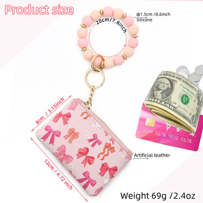 Artificial Leather Bow Tie Small Wallet For Women, Stylish And Compact Design