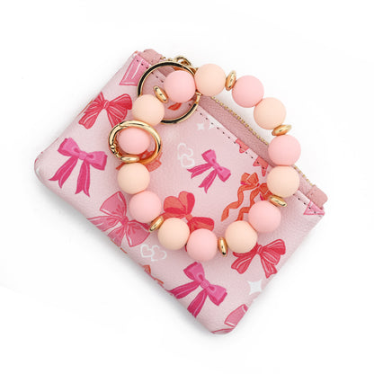 Artificial Leather Bow Tie Small Wallet For Women, Stylish And Compact Design
