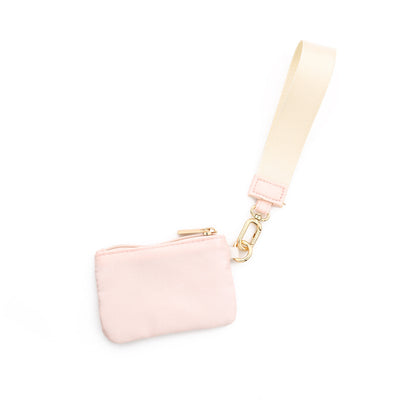 Solid Color Nylon Small Wallet For Women In Semicircle Shape, Waterproof Design