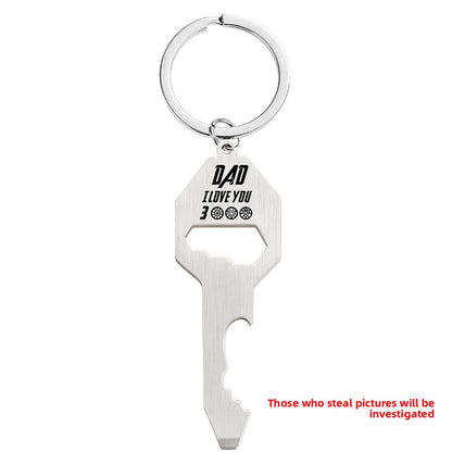 Father's Day Metal Hanging Ornament, Decorative Pendant For Celebration
