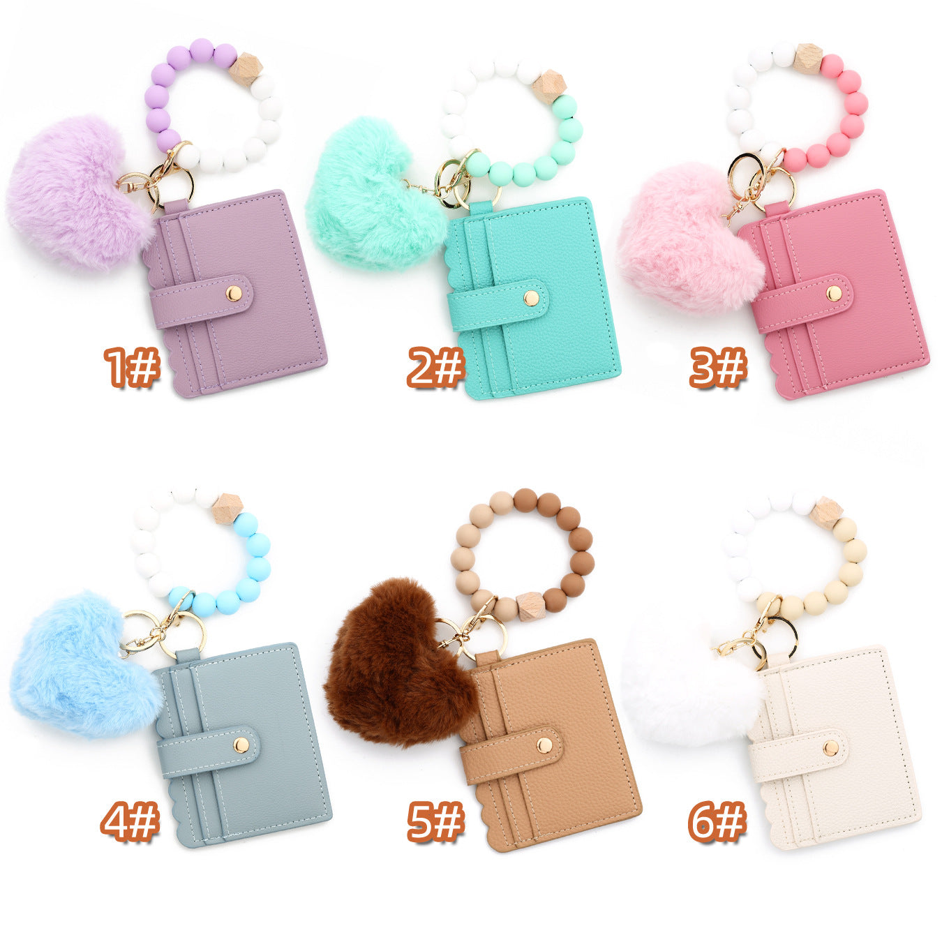 Heart Shape Key Chain Made Of Silica Gel In Purple, Stylish And Durable Accessory For Keys
