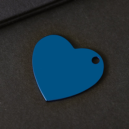 Geometric Love Charms Pendant In Silver Featuring Electroplated 201 Stainless Steel Design