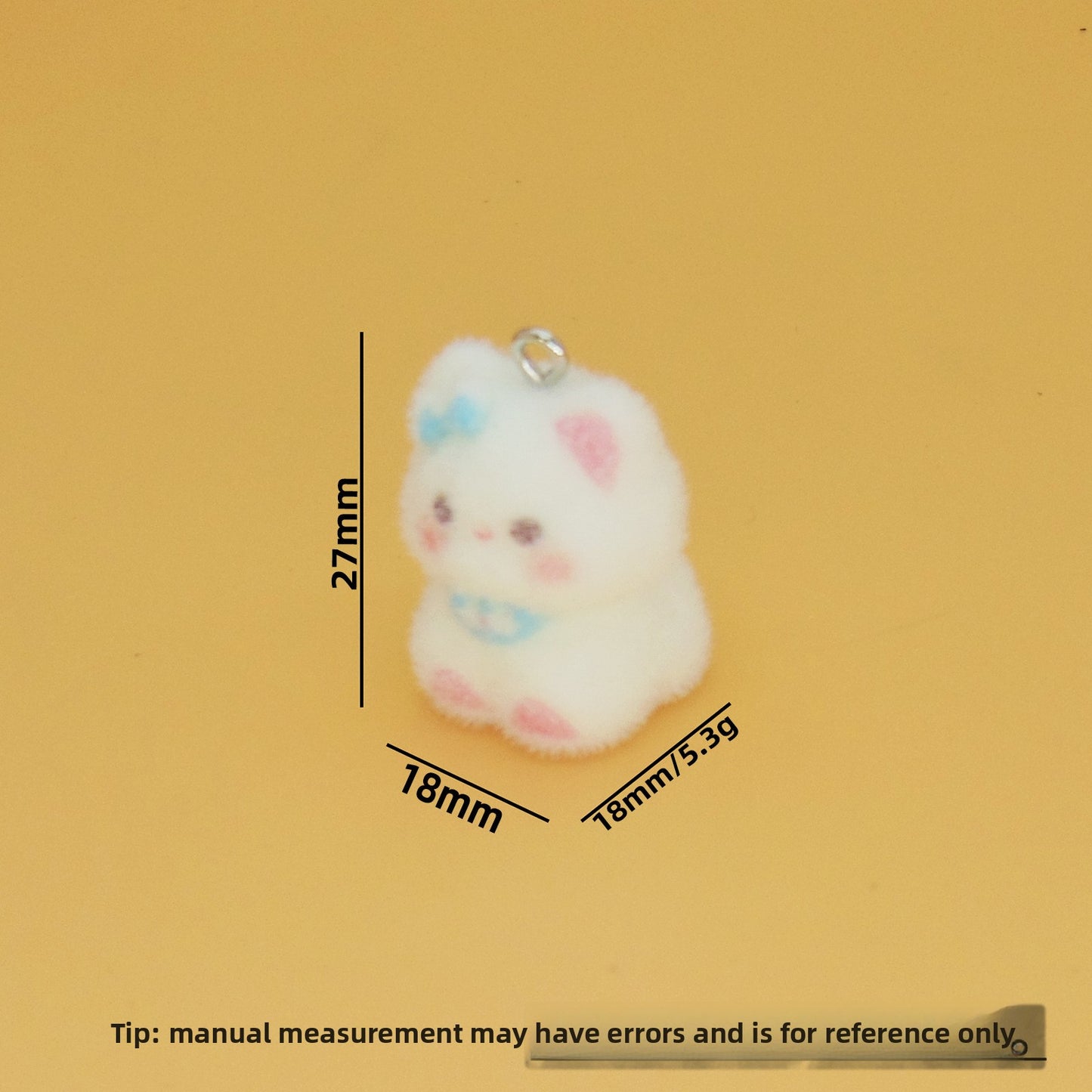 Resin Cat Love Charms Featuring Flocking Craftsmanship, Perfect Jewelry Accessories