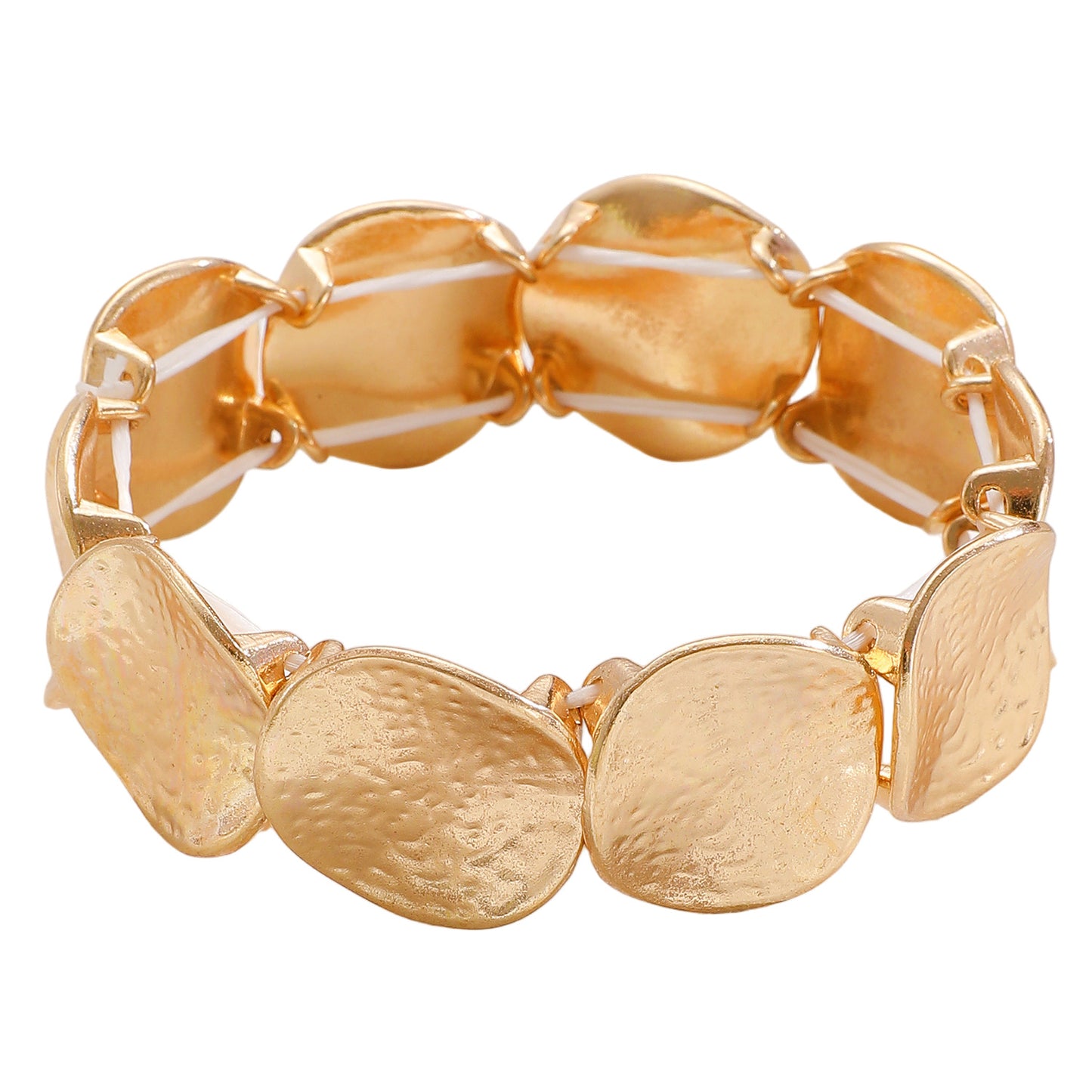 Folds Bracelet For Women In Elegant Golden Color