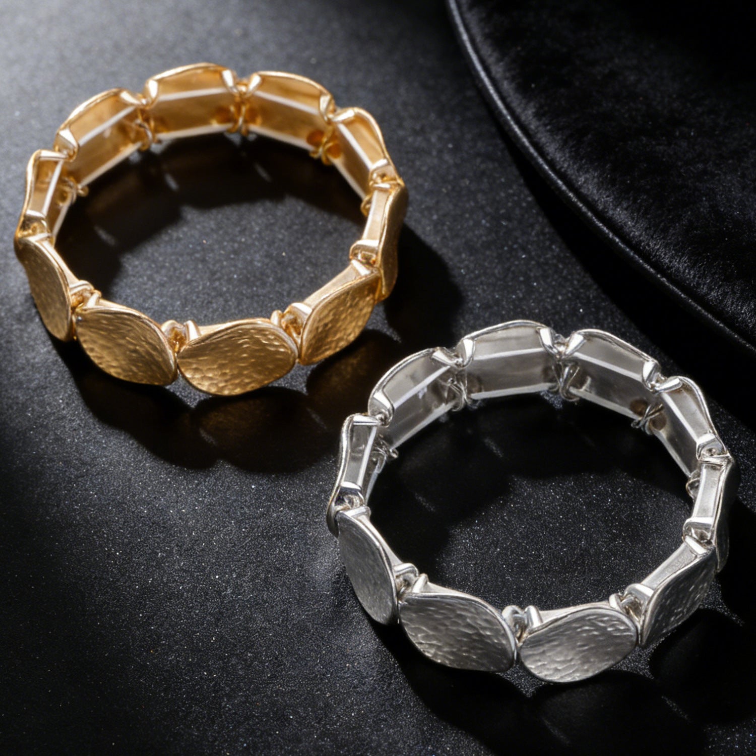 Folds Bracelet For Women In Elegant Golden Color