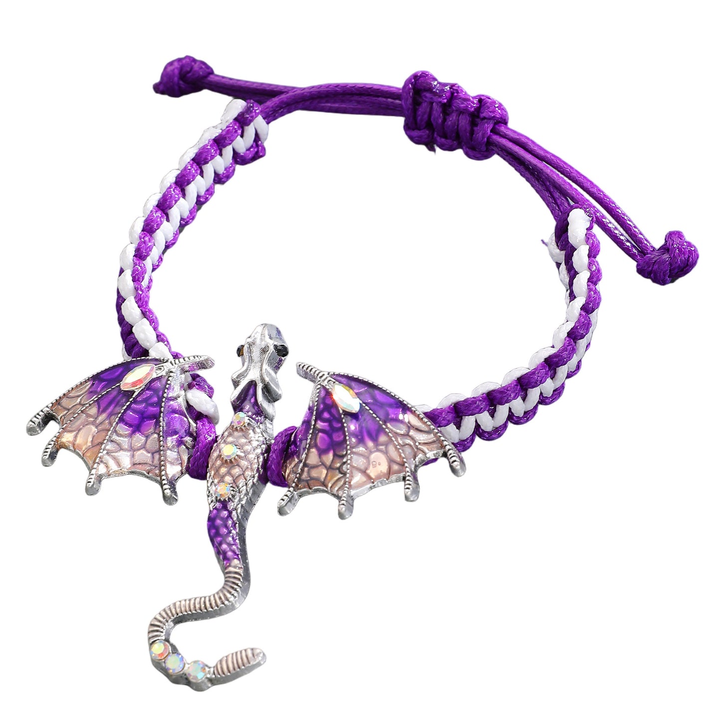 Retro Silver Dragon Bracelet Featuring Intricate Weave Craftsmanship