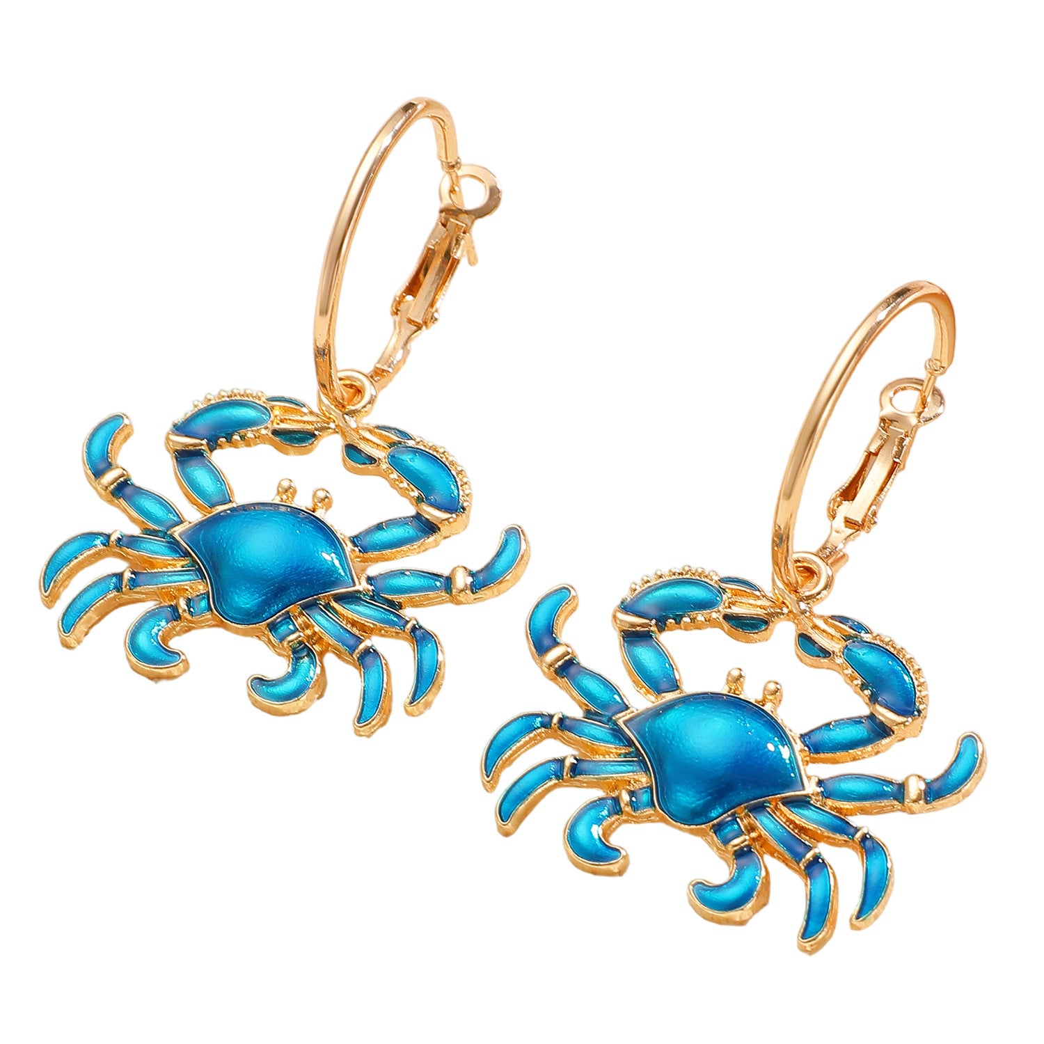 Crab Earrings For Women Made Of Zinc Alloy, Stylish And Durable Accessory