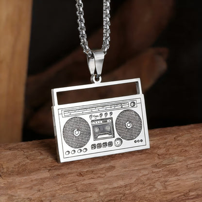 Hip-Hop Necklace For Men And Women Made Of Durable Titanium Steel, Stylish And Trendy Accessory