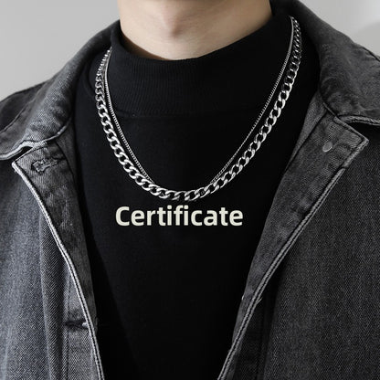 Hip-Hop Jewelry Set Featuring Letter Pattern For Stylish Urban Look