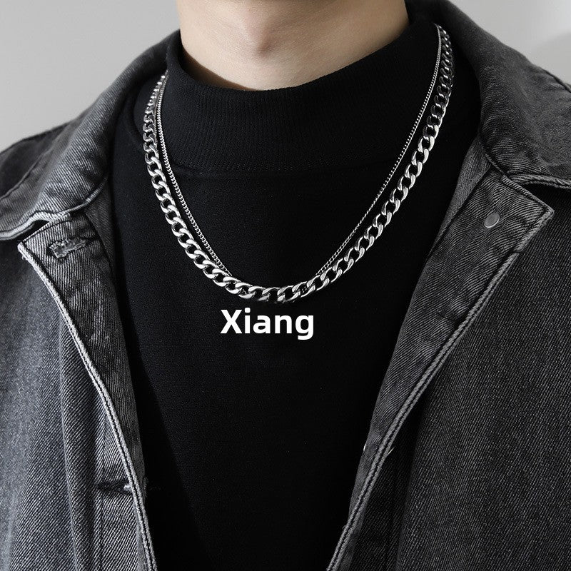 Hip-Hop Jewelry Set Featuring Letter Pattern For Stylish Urban Look