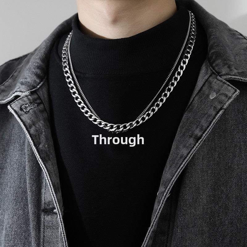 Hip-Hop Jewelry Set Featuring Letter Pattern For Stylish Urban Look