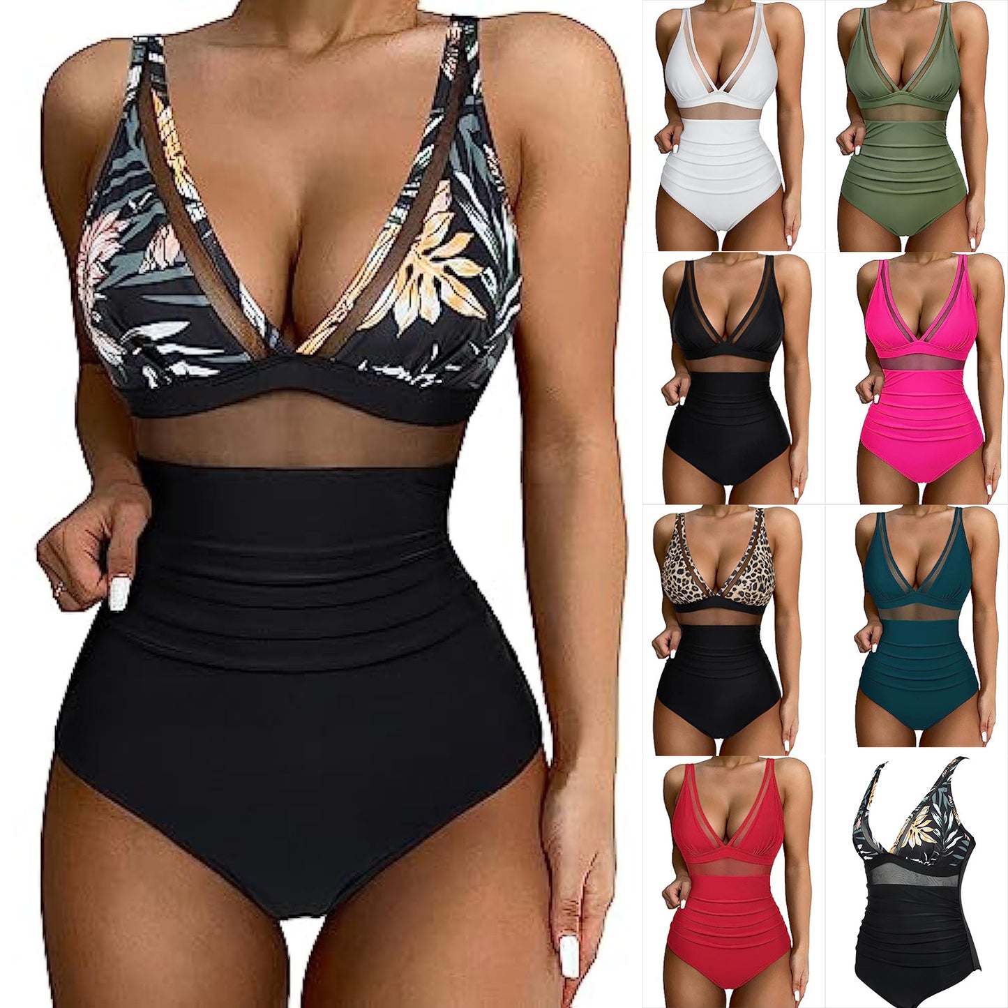 Solid Color White One-Piece Swimsuit In Nylon Fabric, Perfect For Beach Wear