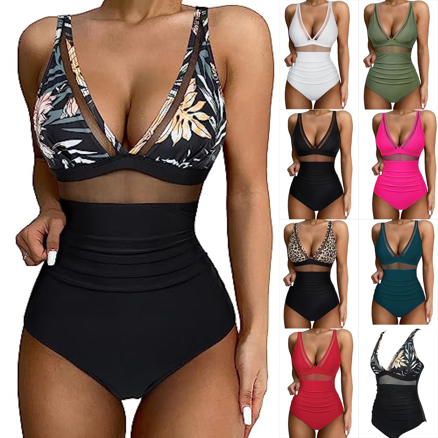 Solid Color White One-Piece Swimsuit In Nylon Fabric, Perfect For Beach Wear