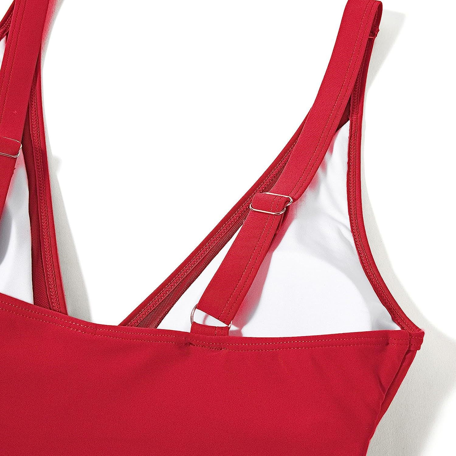 Solid Color White One-Piece Swimsuit In Nylon Fabric, Perfect For Beach Wear