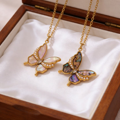 Butterfly Necklace For Women Made Of 304 Stainless Steel, Perfect For Daily Wear