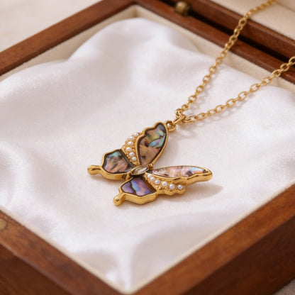 Butterfly Necklace For Women Made Of 304 Stainless Steel, Perfect For Daily Wear
