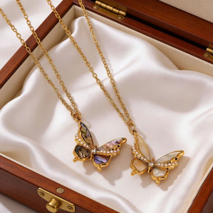 Butterfly Necklace For Women Made Of 304 Stainless Steel, Perfect For Daily Wear