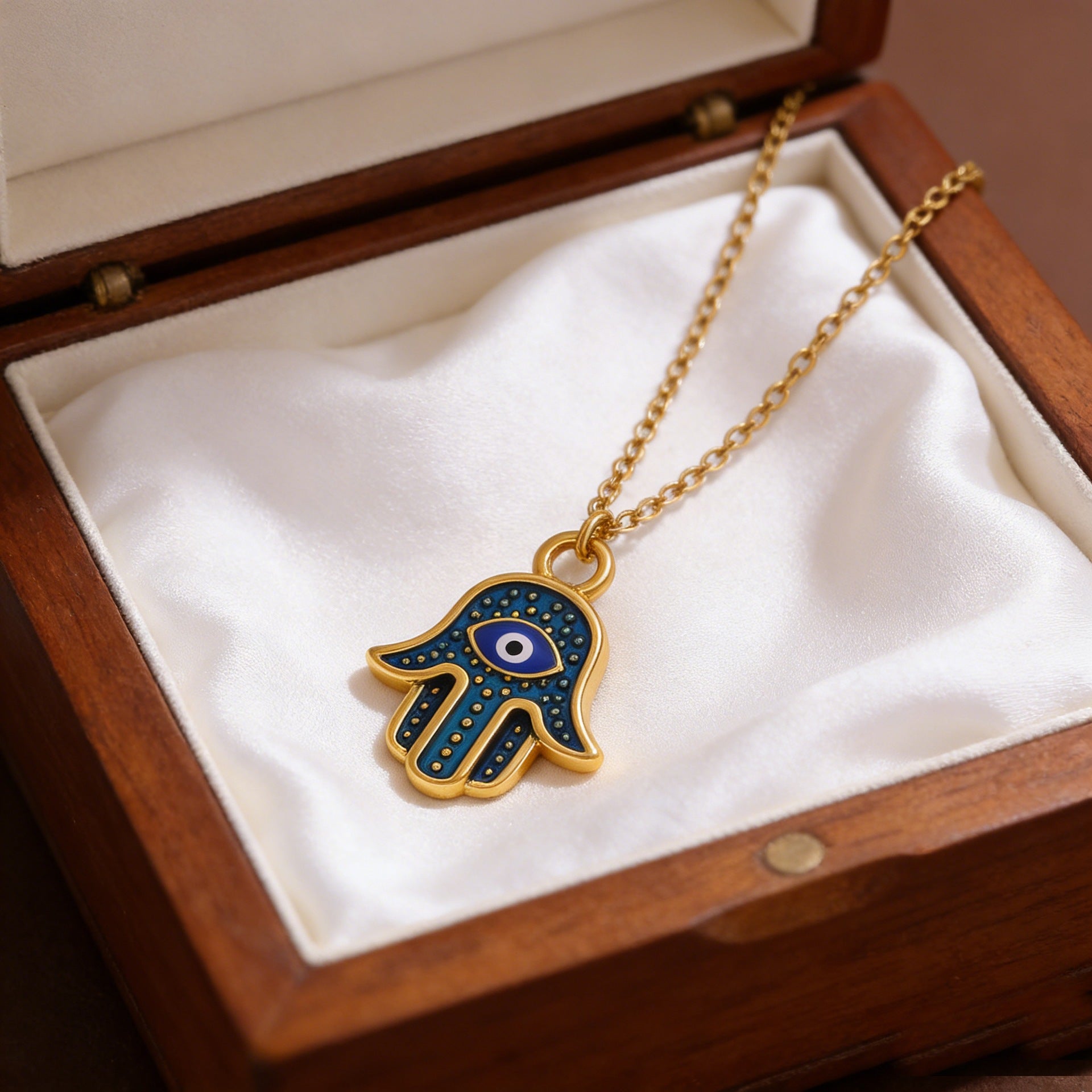 Devil's Eye Necklace For Women In Blue, Made Of Durable 304 Stainless Steel