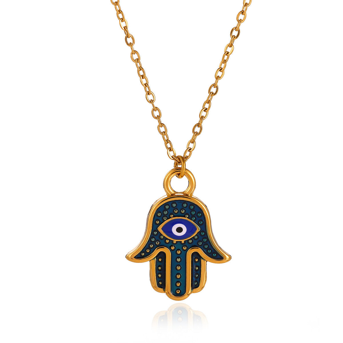 Devil's Eye Necklace For Women In Blue, Made Of Durable 304 Stainless Steel