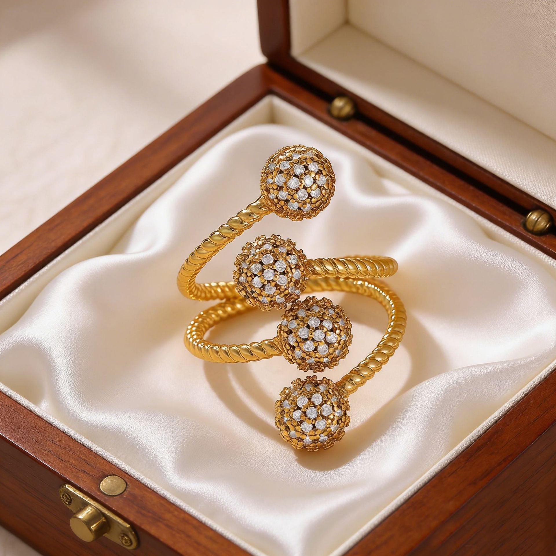 For Open Rings Made Of Copper Featuring Zircon Inlay, Stylish And Elegant Design