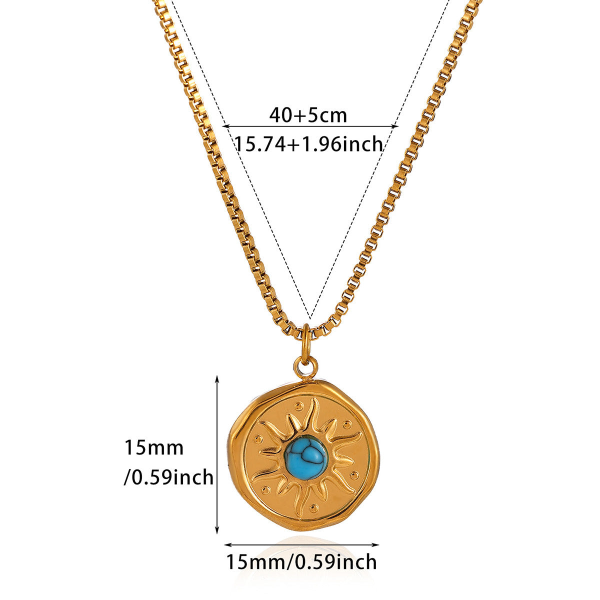 Flowers For Necklace Made Of Durable 304 Stainless Steel, Featuring Elegant Design