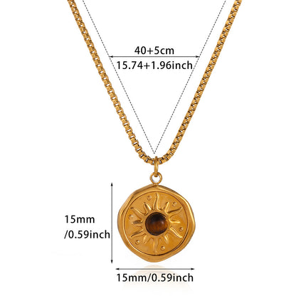 Flowers For Necklace Made Of Durable 304 Stainless Steel, Featuring Elegant Design