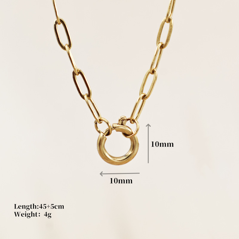 Quadrilateral Pendant Unisex Jewelry In 304 Stainless Steel With 18K Gold Plated PVD Coating And Artificial Crystal