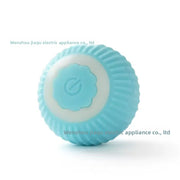 Flower Vertical Pattern Cat Ball Blue