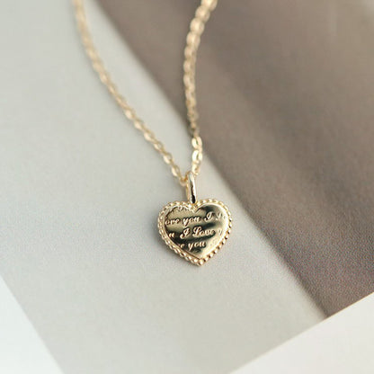 Heart Shape Necklace For Women In 925 Sterling Silver With 14K Real Gold Plated Finish, Elegant Golden Jewelry