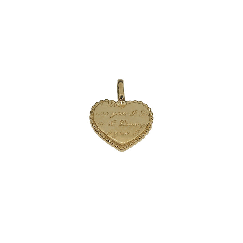 Heart Shape Necklace For Women In 925 Sterling Silver With 14K Real Gold Plated Finish, Elegant Golden Jewelry
