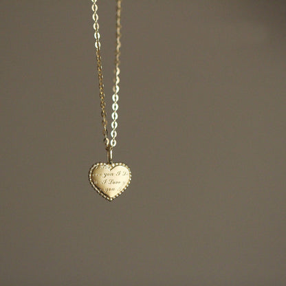 Heart Shape Necklace For Women In 925 Sterling Silver With 14K Real Gold Plated Finish, Elegant Golden Jewelry