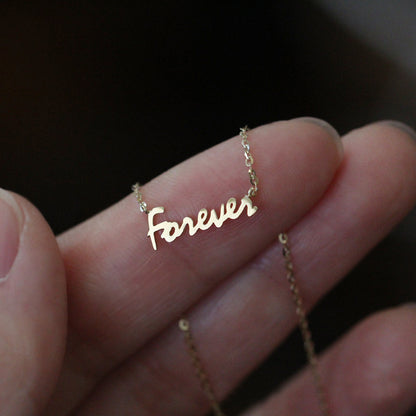For Necklace In Golden 925 Sterling Silver