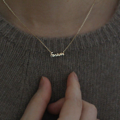For Necklace In Golden 925 Sterling Silver