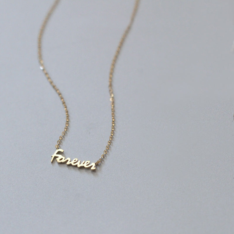 For Necklace In Golden 925 Sterling Silver