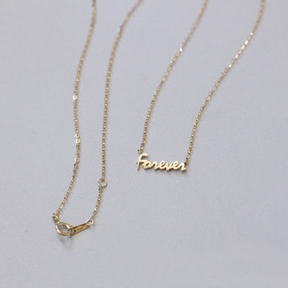 For Necklace In Golden 925 Sterling Silver