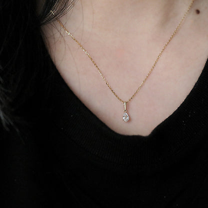 Vintage Style Water Droplets Pendant Necklace For Women In 925 Sterling Silver