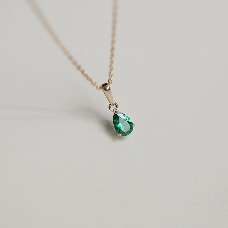 Vintage Style Water Droplets Pendant Necklace For Women In 925 Sterling Silver