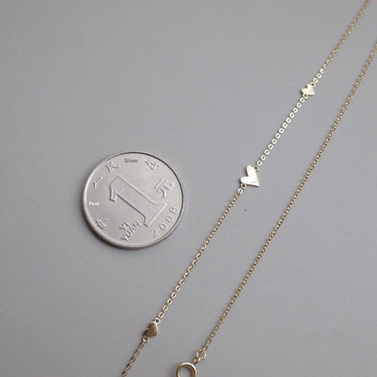 Heart Shape Necklace For Women In Golden 925 Sterling Silver, Elegant And Timeless Jewelry