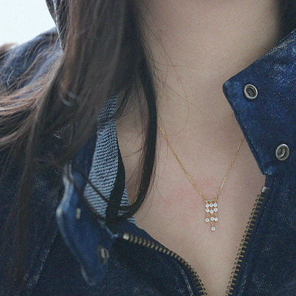 French Style Necklace For Women Made Of 925 Sterling Silver, Elegant Pendant Jewelry