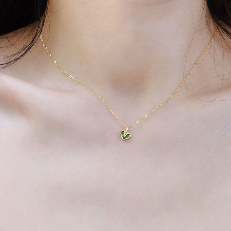 Vintage Style Heart Shape Necklace For Women In 925 Sterling Silver