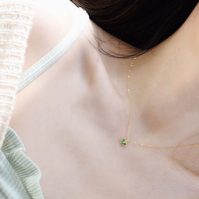 Vintage Style Heart Shape Necklace For Women In 925 Sterling Silver