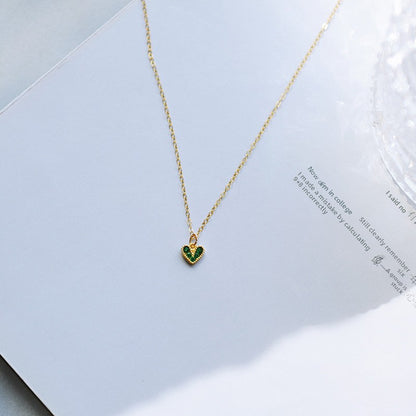 Vintage Style Heart Shape Necklace For Women In 925 Sterling Silver
